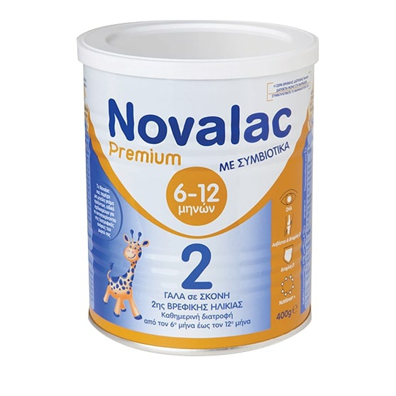 Novalac Premium 2, Γάλα 2ης Βρεφικής Ηλικίας 6-12 μήνες 400gr