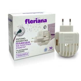 Power Health Fleriana Εντομοαπωθητικά Πλακίδια & Ηλεκτρική Συσκευή Πρίζας Για Κουνούπια & Σκνίπες, 30 πλακίδια