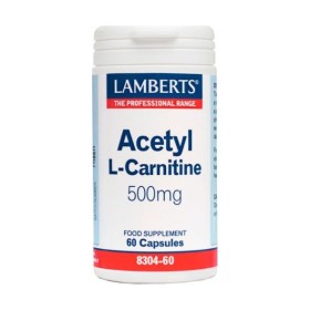 Lamberts Acetyl L-Carnitine 500mg, Συμπλήρωμα Διατροφής με Ακέτυλο L-Καρνιτίνη 60 κάψουλες