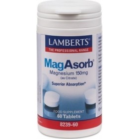 Lamberts MagAsorb 150mg, Σκεύασμα Μαγνησίου 60 tabs 8239-60