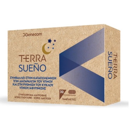 Genecom Terra Sueno Συμπλήρωμα Διατροφής για τις Διαταραχές του Ύπνου, 30caps
