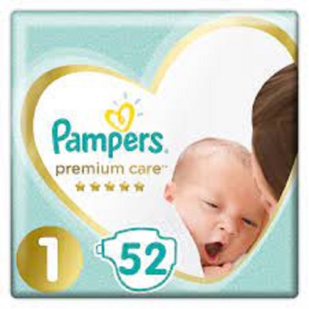 Pampers Premium Care No.1 (2-5kg) Βρεφικές Πάνες 52 τεμάχια