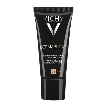 Vichy Dermablend Fluid Make-Up 35-Sand, Διορθωτικό Μέικ-Απ Υψηλής Κάλυψης με Λεπτόρρευστη Υφή 30ml