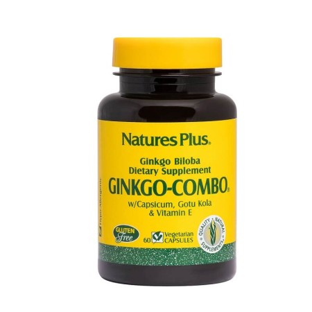 Natures Plus Ginkgo Combo 60 φυτικές κάψουλες