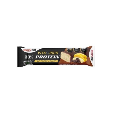 Mooveat Protein Bar Vita-Rich 30% Choco Banana Μπάρα Πρωτεΐνης Με Γεύση Σοκολάτα Μπανάνα 60gr