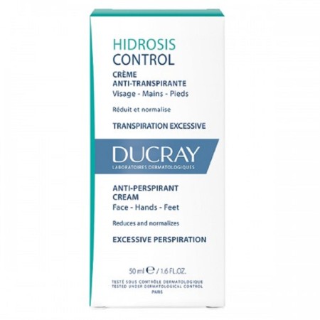 Ducray Hidrosis Control Anti-Perspirant Cream 50mlΑντιιδρωτική & Αποσμητική Κρέμα για Πρόσωπο, Χέρια & Πόδια
