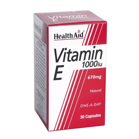 Health Aid Vitamin E 1000Iu Ενεργό Αντιοξειδωτικό 30tabs