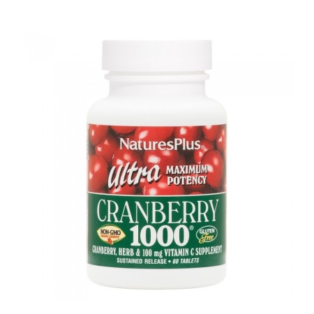 Natures Plus Ultra Cranberry 1000 60 ταμπλέτες