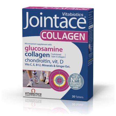 Vitabiotics Jointace Collagen Γλυκοσαμίνη, Χονδροϊτίνη, Κολλαγόνο και Vit D3 30Tabs