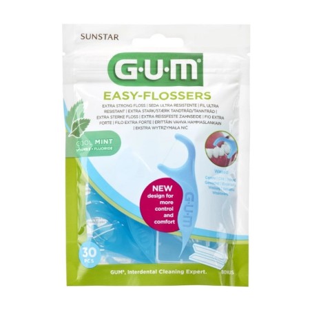 Gum Easy Flossers Cool Mint 30τμχ
