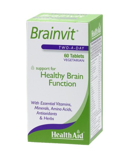 Health Aid Brainvit 60tabs, Βιταμίνες Μέταλλα και Αμινοξέα 60 ταμπλέτες