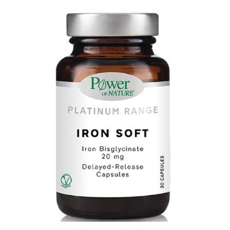 Power Health Platinum Range Iron Soft Συμπλήρωμα Διατροφής με Σίδηρο, 30caps