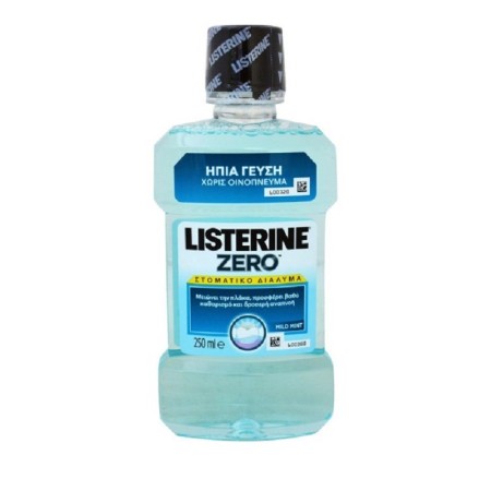 Listerine Zero Στοματικό Διάλυμα κατά της Πλάκας και της Κακοσμίας 250ml