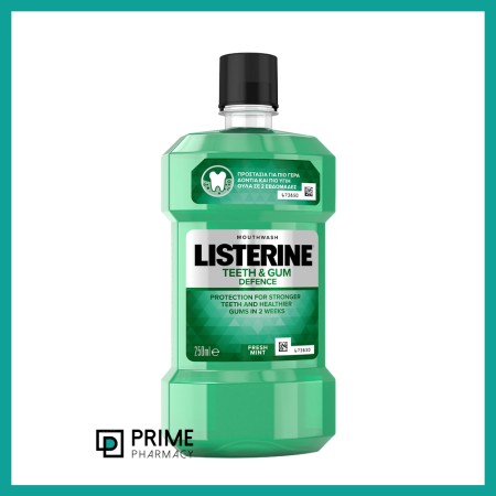 Listerine Teeth & Gum Defence Fresh Mint, Στοματικό Διάλυμα 250ml