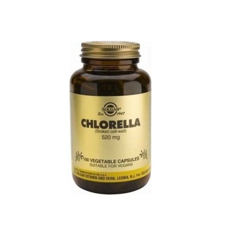 Solgar Chlorella 520mg, Συμπλήρωμα Διατροφής για Αποτοξίνωση και Ενίσχυση του Ανοσοποιητικού 100 φυτικές κάψουλες