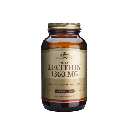 Solgar Lecithin 1360mg, Λεκιθίνη 100 μαλακές κάψουλες