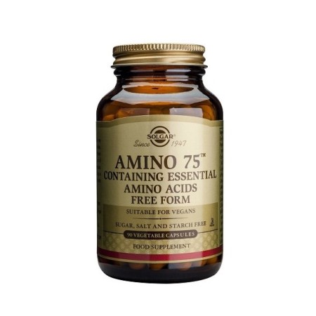Solgar Amino 75, Σύμπλεγμα Αμινοξέων 90 φυτικές κάψουλες