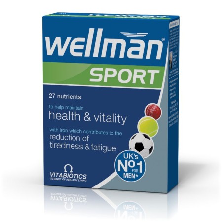 Vitabiotics Wellman Sport Συμπλήρωμα Ειδικά Σχεδιασμένο Για Άνδρες Που Αθλούνται 30tabs