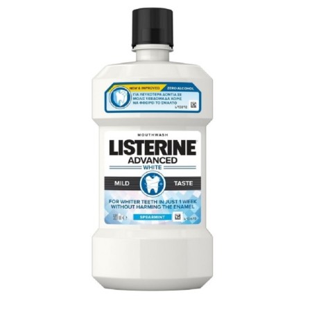 Listerine Advanced White Στοματικό Διάλυμα με Ήπια Γεύση 500ml