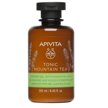 Apivita Tonic Mountain Tea Shower Gel  Αφρόλουτρο με Αιθέρια Έλαια 250ml