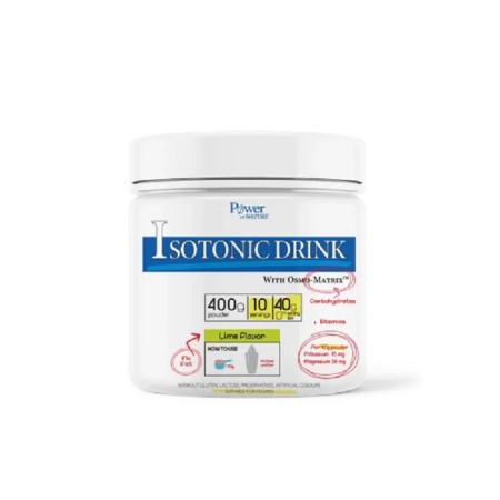 Power of Nature Isotonic Drink Powder with Osmo-Matrix, με Γεύση Lime, 400gr