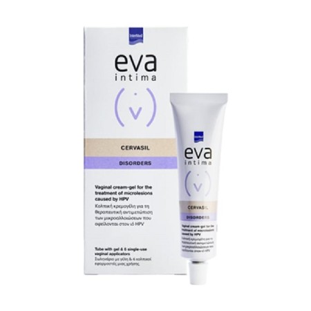 Intermed Eva Intima Cervasil Vaginal Cream Gel  6 κολπικοί εφαρμοστές