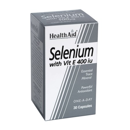 Health Aid Selenium with Vit E 400iu, Σελήνιο και Βιταμίνη Ε 30 Κάψουλες