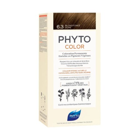 Phyto PhytoColor Blond Fonce Dore 6.3, Βαφή Μαλλιών Ξανθό Σκούρο Χρυσό 1τεμ