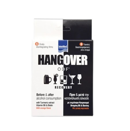 Intermed Hangover Recovery Πριν & Μετά την Κατανάλωση Αλκόολ με Γεύση Πορτοκάλι 6τμχ