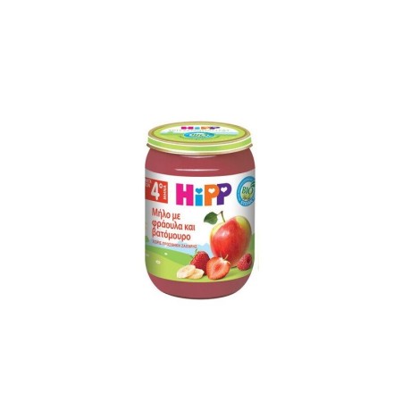 Hipp BIO Βρεφική Φρουτόκρεμα Μήλο - Φράουλα - Βατόμουρο Μετά τον 5ο Μήνα σε Βαζάκι 190gr