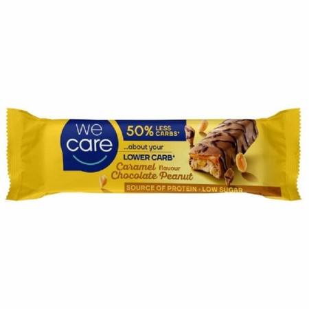 WeCare 50% Less Carbs Μπάρα Πρωτεΐνης με Γεύση Chocolate Peanut Caramel 35gr