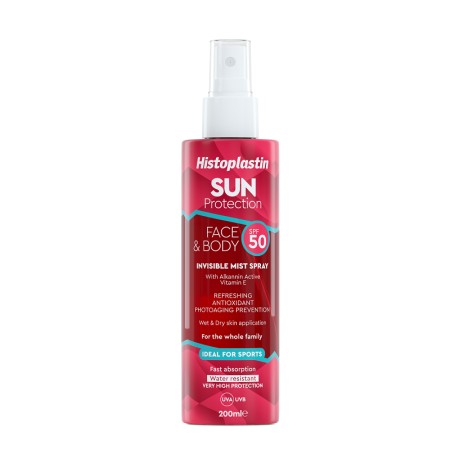 Heremco Histoplastin Sun Protection Invisible Mist Spray Face & Body SPF50+ 200ml - Αντηλιακό Προσώπου & Σώματος