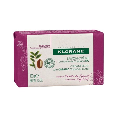 KLORANE Cream Soap Κρεμώδες Σαπούνι με Οργανικό Βούτυρο Cupuacu & Αιθέριο Έλαιο Σύκου, 100gr