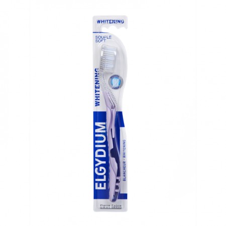 Elgydium Whitening Soft, Μαλακή Οδοντόβουρτσα με Μικροσφαιρίδια για Λευκότερα Δόντια