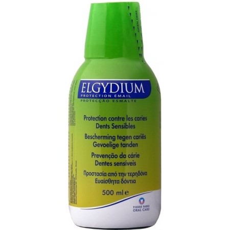 Elgydium Fluoride, Στοματικό διάλυμα με Φθόριο για Προστασία από την Τερηδόνα και Ευαίσθητα Δόντια 500 ml
