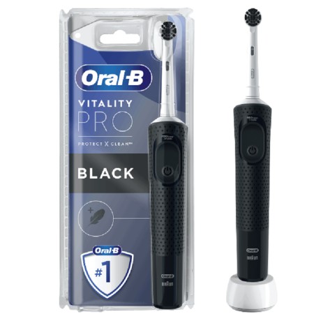 Oral-B Vitality Pro Protect X Clean Ηλεκτρική Οδοντόβουρτσα με Χρονομετρητή Black