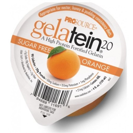 Medtrition Prosource Gelatein 20 Πορτοκάλι 118ml (Πρωτεϊνικό ζελέ φρούτων χωρίς ζάχαρη)