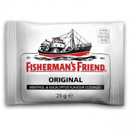 Fishermans Friend Original Άσπρο,Καραμέλες με γεύση Μινθόλης & Ευκάλυπτου Χωρίς ζάχαρη 25gr