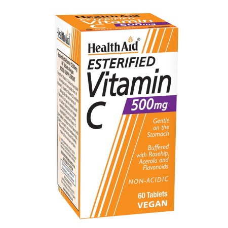 Health Aid Vitamin C Esterified 500mg, Συμπλήρωμα Διατροφής 60tabs