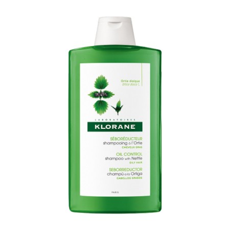 Klorane Seboregulating Treatment Shampoo, Σαμπουάν αγωγής κατά της Λιπαρότητας με εκχύλισμα Τσουκνίδας, 400ml