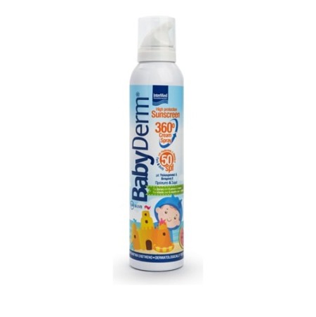 Intermed - BabyDerm Invisible Sunscreen Spray SPF50+ for Kids Αντηλιακό Σπρέι για Παιδιά, 200ml