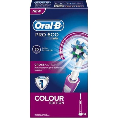 Oral-B PRO 600 Μωβ Ηλεκτρική Οδοντόβουρτσα από την Braun
