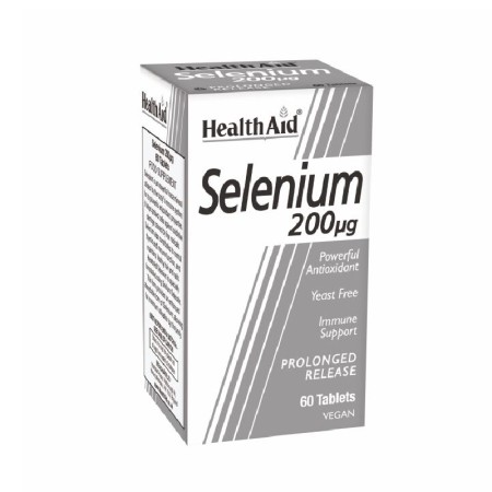 Health Aid Selenium 200μg Συμπλήρωμα Διατροφής με Σελήνιο 60Tabs.