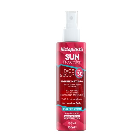 Heremco Histoplastin Sun Protection Invisible Mist Spray Face & Body SPF30 200ml - Αντηλιακό Προσώπου & Σώματος