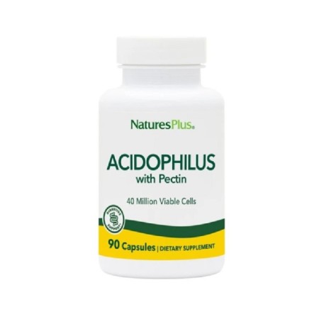 Natures Plus Acidophilus με Προβιοτικά και Πρεβιοτικά 90 φυτικές κάψουλες