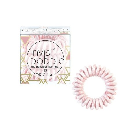 Invisibobble Original Pinkerbell Marblelous Pink Λαστιχάκια Μαλλιών 3τμχ