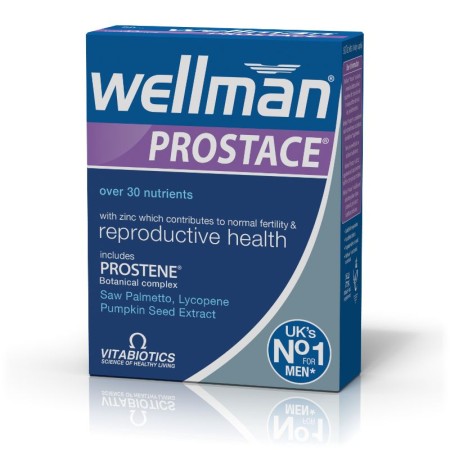 Vitabiotics Wellman Prostace, Συμπλήρωμα Διατροφής για την Καλή Υγεία του Προστάτη 60Tabs