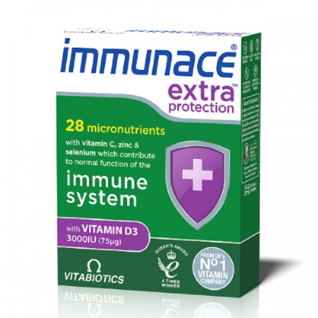 Vitabiotics Immunace Extra Protection Συμπλήρωμα Διατροφής για Ισχυρό Ανοσοποιητικό 30 ταμπλέτες