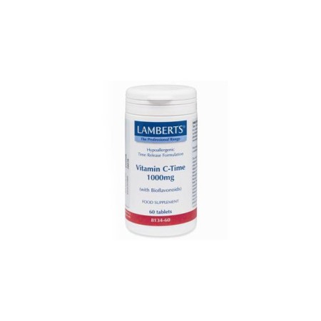 Lamberts Vitamin C-Time 1000mg, Βιταμίνη C Βραδείας Απελευθέρωσης 60 ταμπλέτες 8134-60