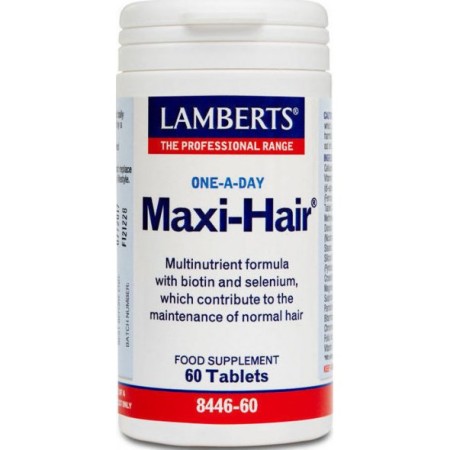 Lamberts Maxi-Hair, Πολυβιταμινούχο Σκεύασμα για Τριχόπτωση 60 tabs 8446-60